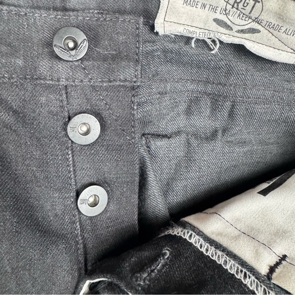 Rogue Territory RGT Skinny Waist 31 Black Japan Selvedge Denim NIHON MENPU - Picture 9 of 12